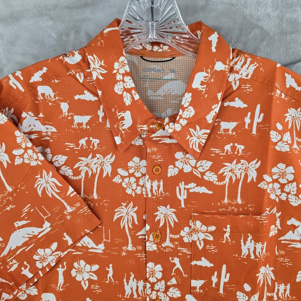 Wellen Airweave Performance Shirt Large UT texas Longhorns‎ Cactus Orange Mens